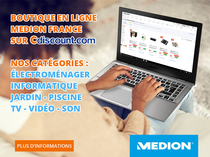 Boutique MEDION sur Cdiscount, retrouvez tous vos produits préférés en un seul et même endroit, petit électroménager, audio, informatique, ...