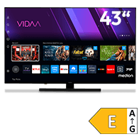 MEDION 43 Zoll Smart-TV mit VIDAA Oberfläche und Energieeffizienzklasse E