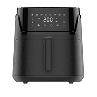 MEDION Heißluftfritteuse MD 100056 in Schwarz mit digitalem Touchdisplay