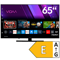 MEDION Smart-TV mit VIDAA Streaming-Oberfläche und Energieeffizienzklasse E