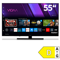 MEDION 55 Zoll Smart-TV mit VIDAA Oberfläche und Energieeffizienzklasse D