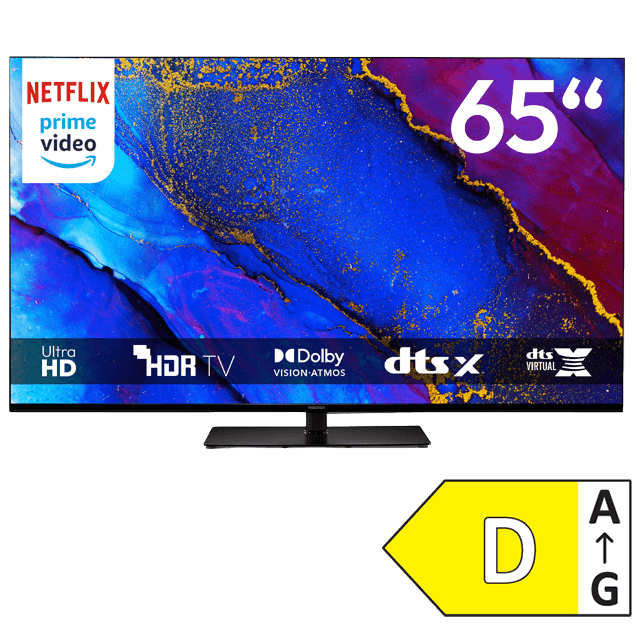 MEDION 65 Zoll Smart-TV mit Ultra HD, HDR und Energieeffizienzklasse D